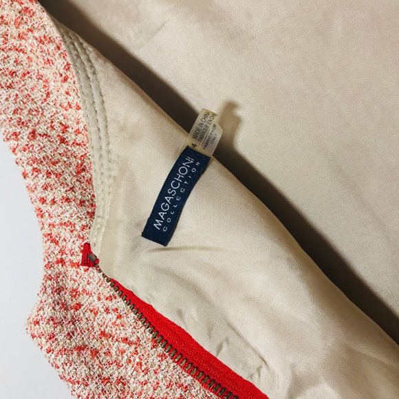 MAGASCHONI Tweed Sleeveless Sheath Dress Size 4 - Picture 9 of 10